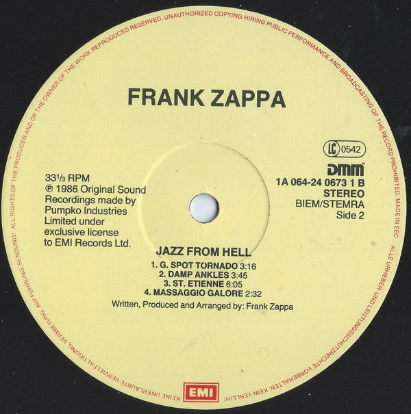 Frank Zappa -Jazz From Hell