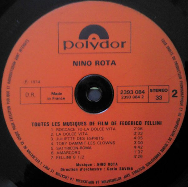 Rota* - Toutes Les Musiques De Film De Fellini