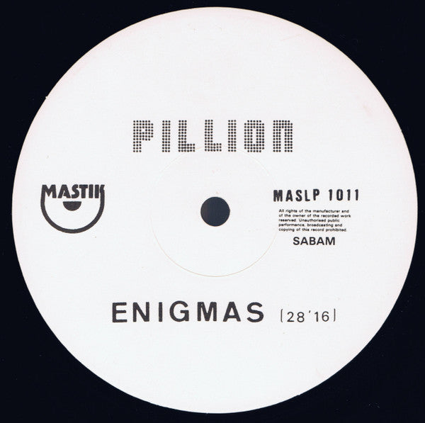 Pillion -Enigmas