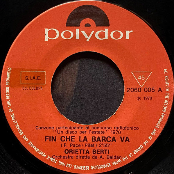 Orietta Berti -Fin Che La Barca Va (Il Grillo E La Formica)