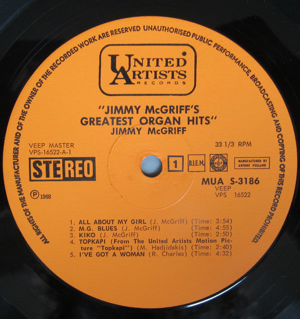 Jimmy McGriff - Jimmy McGriff's Greatest Organ Hits