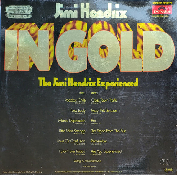 Jimi Hendrix - In Gold