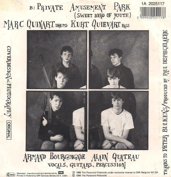 The Paranoid Polaroids -You Gotta Come Back / Private Amusement Park
