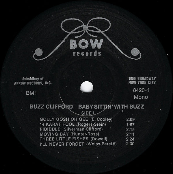 Buzz Clifford -Baby Sittin' With Buzz Clifford