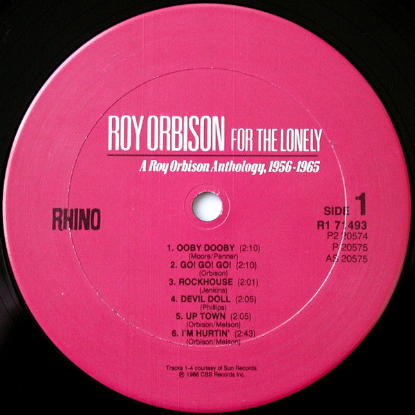 Roy Orbison -For The Lonely: A Roy Orbison Anthology, 1956-1965