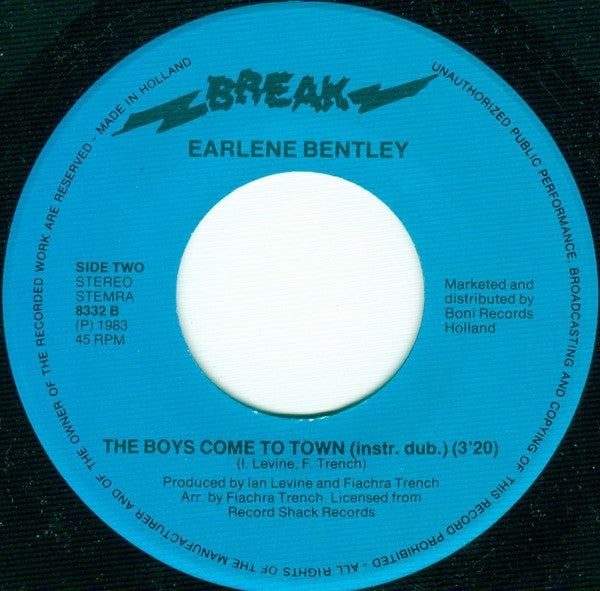 Earlene Bentley -The Boys Come To Town