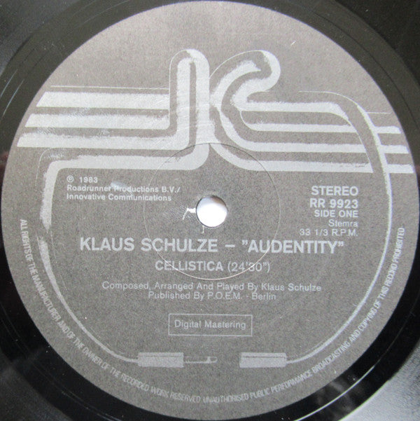Klaus Schulze -Audentity