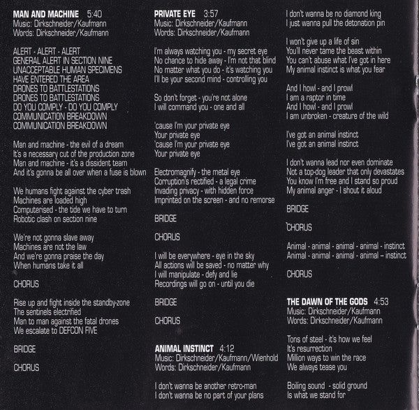 U.D.O. (2) -Man And Machine