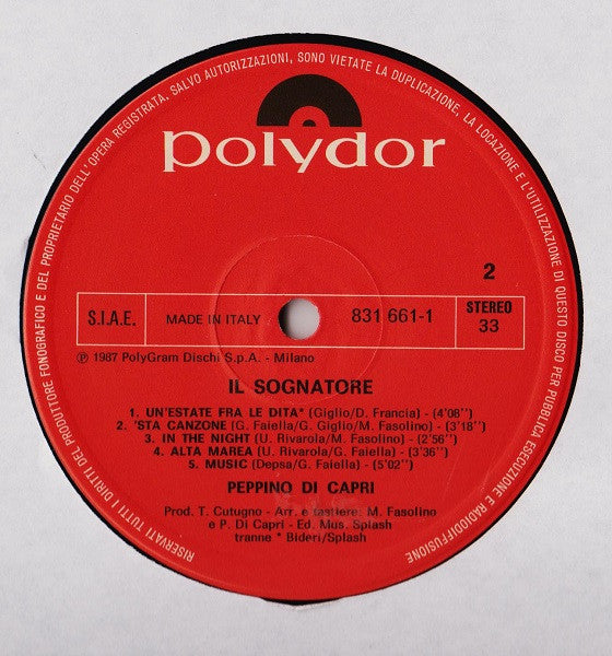 Peppino Di Capri -Il Sognatore