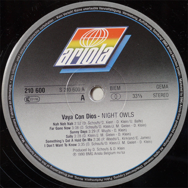 Vaya Con Dios -Night Owls