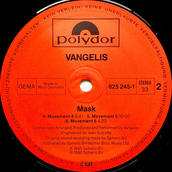 Vangelis - Mask