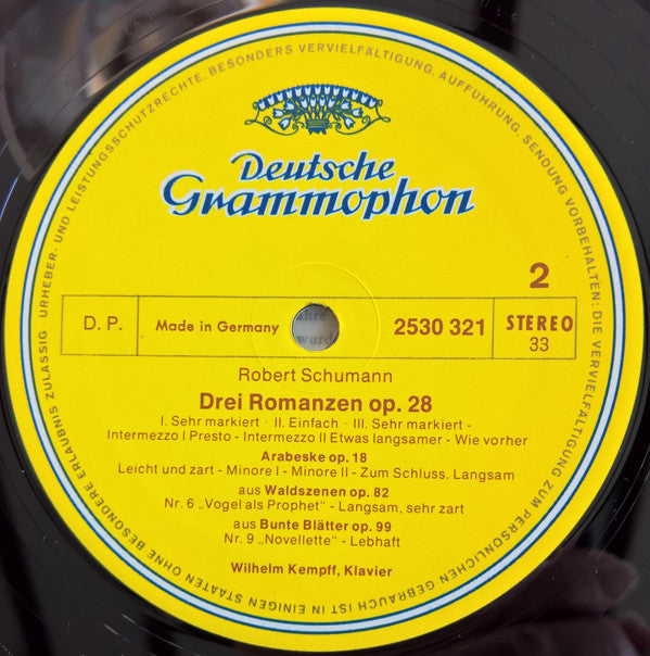 Wilhelm Kempff, Brahms*, Schumann* - Balladen Op. 10 / Romanzen