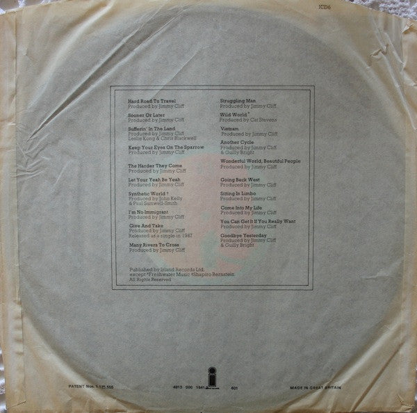 Jimmy Cliff -The Best Of Jimmy Cliff