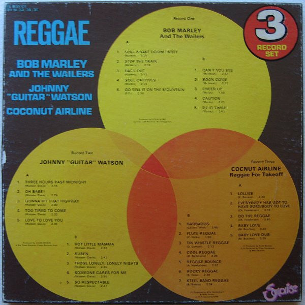 Bob Marley & The Wailers / Johnny Guitar Watson / Coconut Airline -Reggae And More Great Black Music