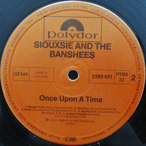 Siouxsie And The Banshees* -Once Upon A Time/The Singles