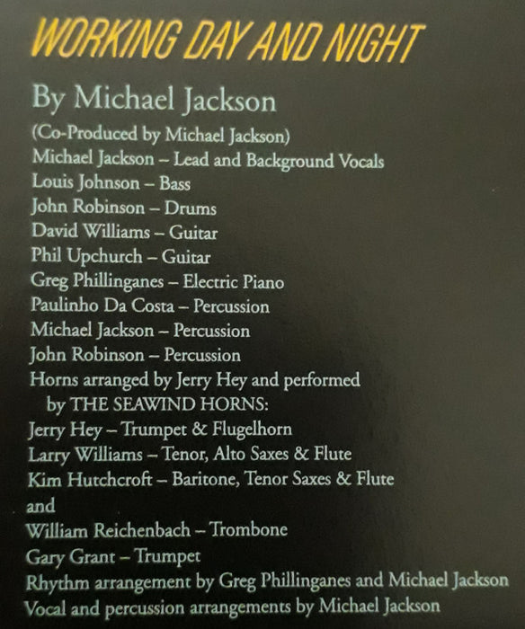 Michael Jackson -Off The Wall