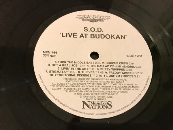 S.O.D.* -Live At Budokan
