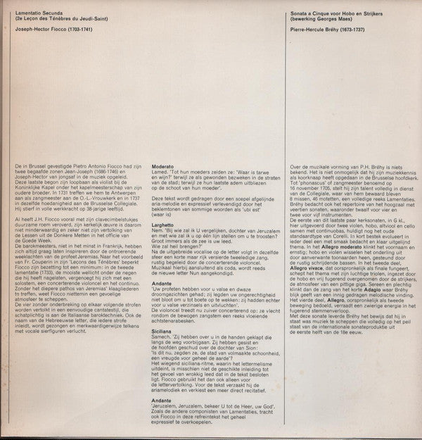 Various -Luister Van De Muziek In Vlaanderen 1 - Achttiende-eeuwse Kapelmeesters Te Brussel