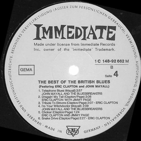 Various -The Best Of The Nice, The Small Faces, Humble Pie, Eric Clapton And John Mayall