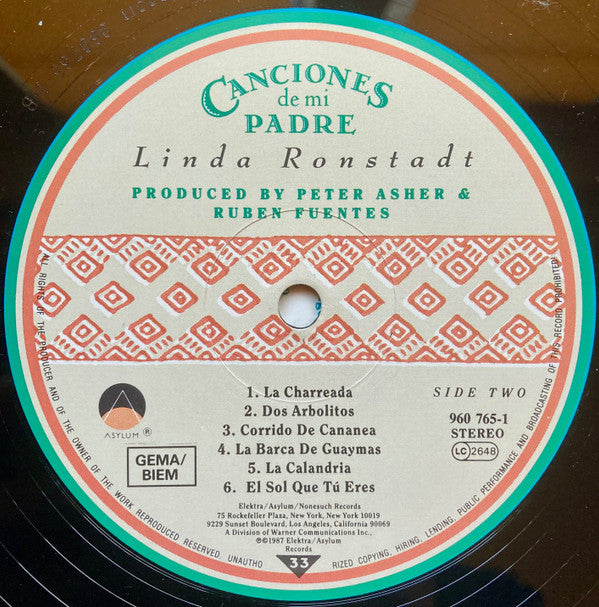 Linda Ronstadt -Canciones De Mi Padre