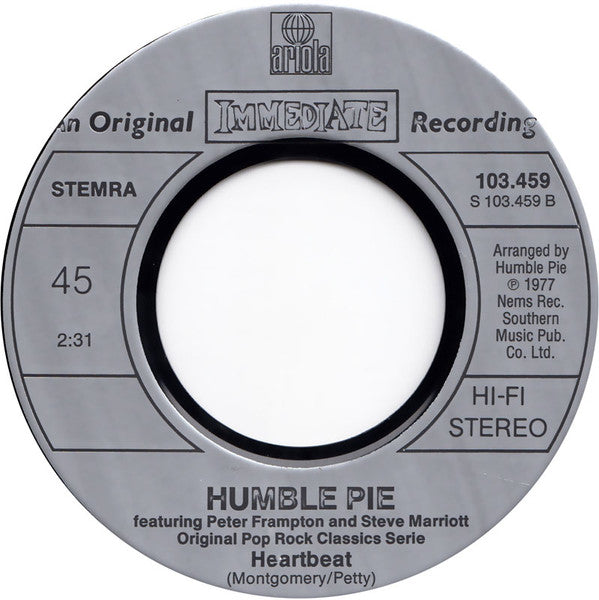 Humble Pie Featuring Peter Frampton & Steve Marriott -Natural Born Woman / Heartbeat