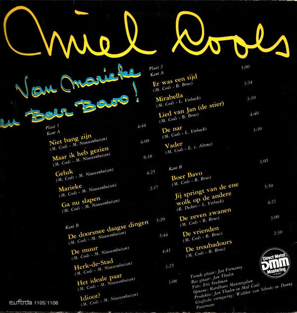 Miel Cools - Van Marieke En Boer Bavo