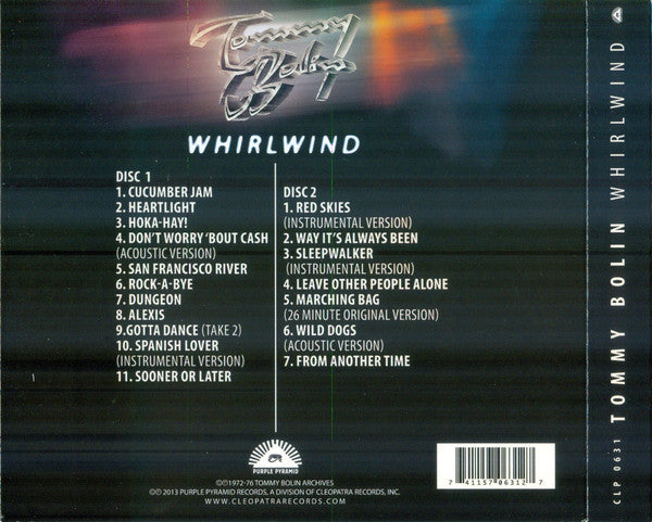 Tommy Bolin -Whirlwind