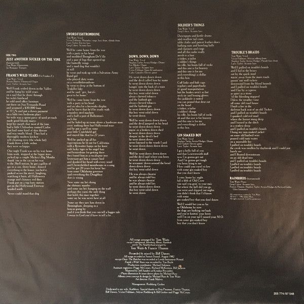 Tom Waits -Swordfishtrombones