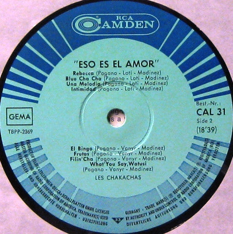 Les Chakachas* -Eso Es El Amor