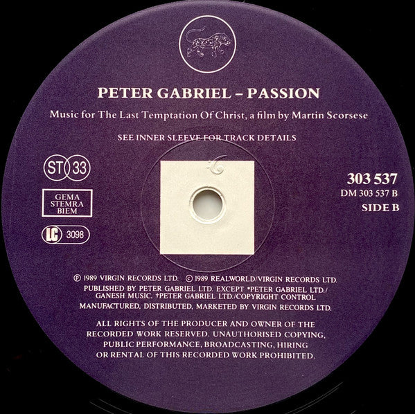 Peter Gabriel -Passion