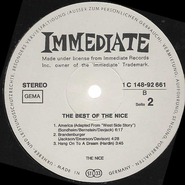 Various -The Best Of The Nice, The Small Faces, Humble Pie, Eric Clapton And John Mayall