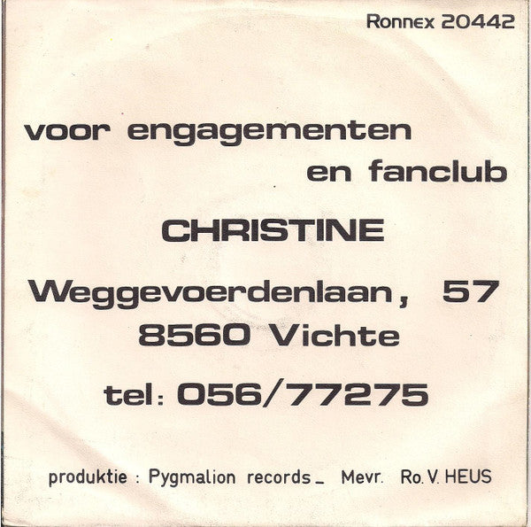 Christine (95) -Huilen Is Zilver , Lachen Is Goud