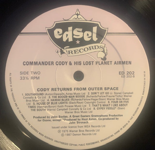 Commander Cody And His Lost Planet Airmen -Cody Returns From Outer Space