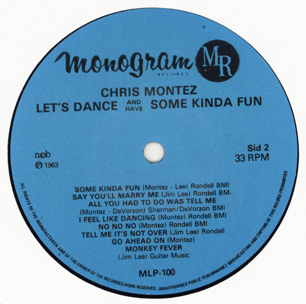 Chris Montez -Let's Dance And Have Some Kinda' Fun ! ! !