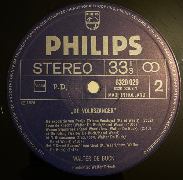 Walter De Buck -De Volkszanger Voor Karel Waeri