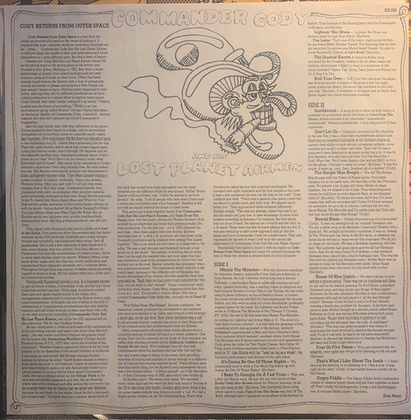 Commander Cody And His Lost Planet Airmen -Cody Returns From Outer Space