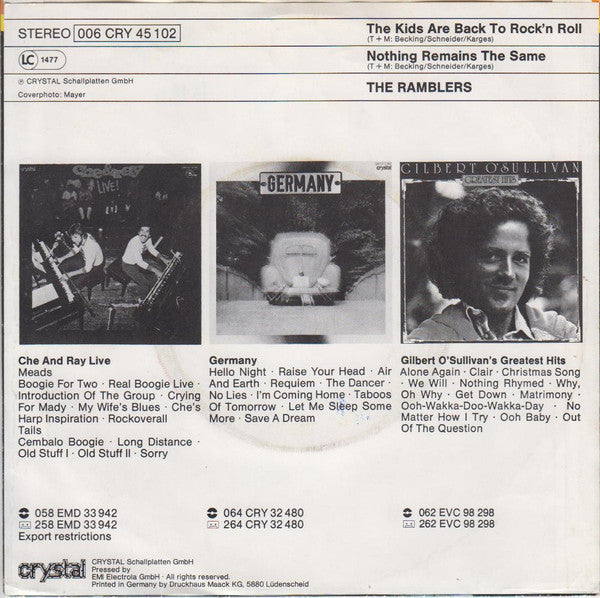 The Ramblers* -The Kids Are Back To Rock'n Roll