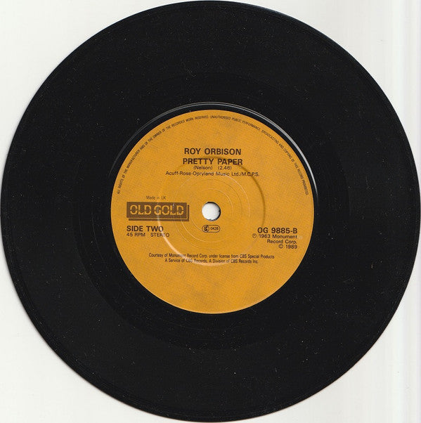 Roy Orbison -Dream Baby / Pretty Paper