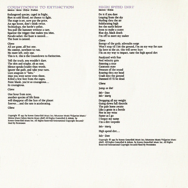 Megadeth - Countdown To Extinction