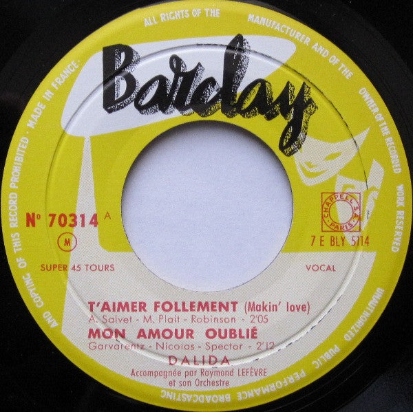 Dalida - T'aimer Follement