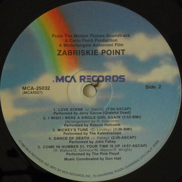 Various -Zabriskie Point (Music From The Motion Picture Sound Track)