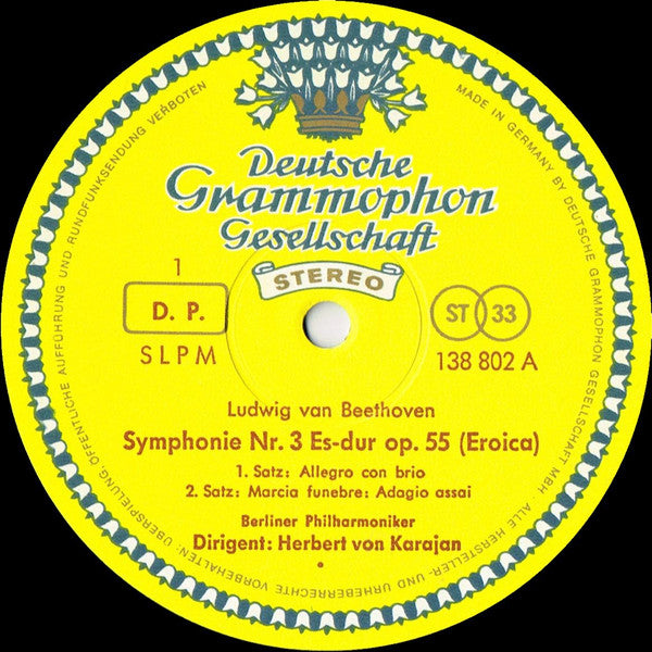 Beethoven* - Berliner Philharmoniker • Herbert von Karajan - »Eroica«