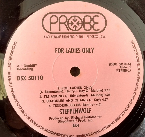 Steppenwolf -For Ladies Only