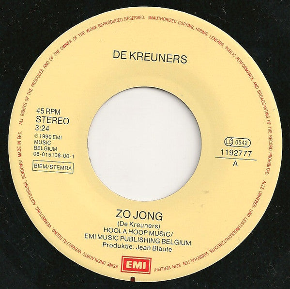 De Kreuners -Zo Jong (Nieuwe Mix)