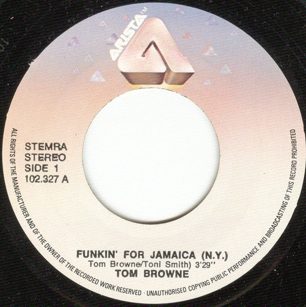 Tom Browne -Funkin' For Jamaica (N.Y.)