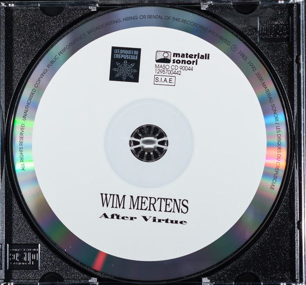 Wim Mertens -After Virtue