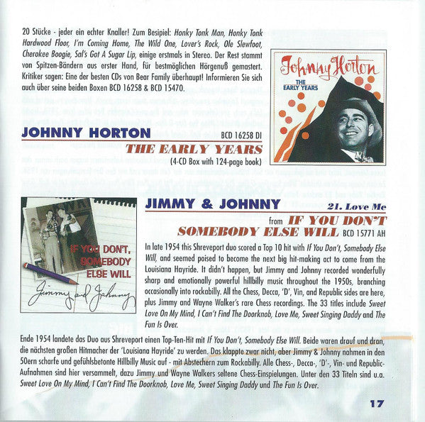 Various -That's What Makes The Jukebox Play (Highlights From Bear Family's Releases: Hillbilly & Rockabilly)