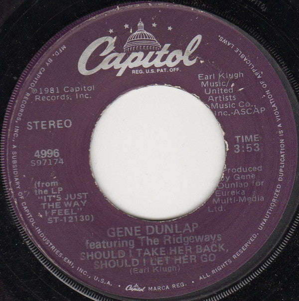 Gene Dunlap Featuring The Ridgeways -Rock Radio