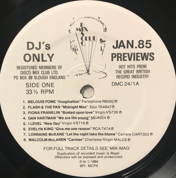 Various -January 85 Previews