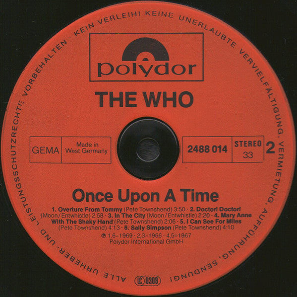 The Who -Once Upon A Time